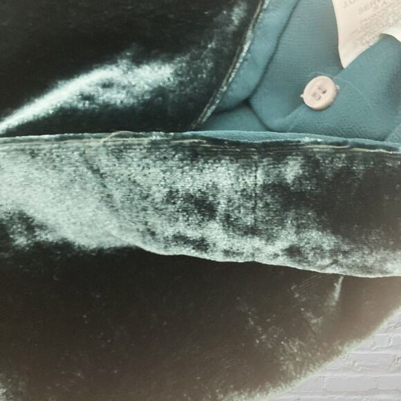 J.Crew Hunter Green Velvet Tank Top 2 Evening Party Keyhole Back Lined - Picture 10 of 15